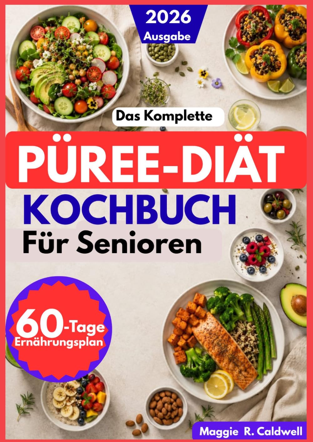 DAS KOMPLETTE PÜREE-DIÄT-KOCHBUCH FÜR SENIOREN: Leicht zu schluckende, nährstoffreiche Rezepte und praktische Mahlzeitenideen bei Dysphagie mit einem 60-Tage-Speiseplan