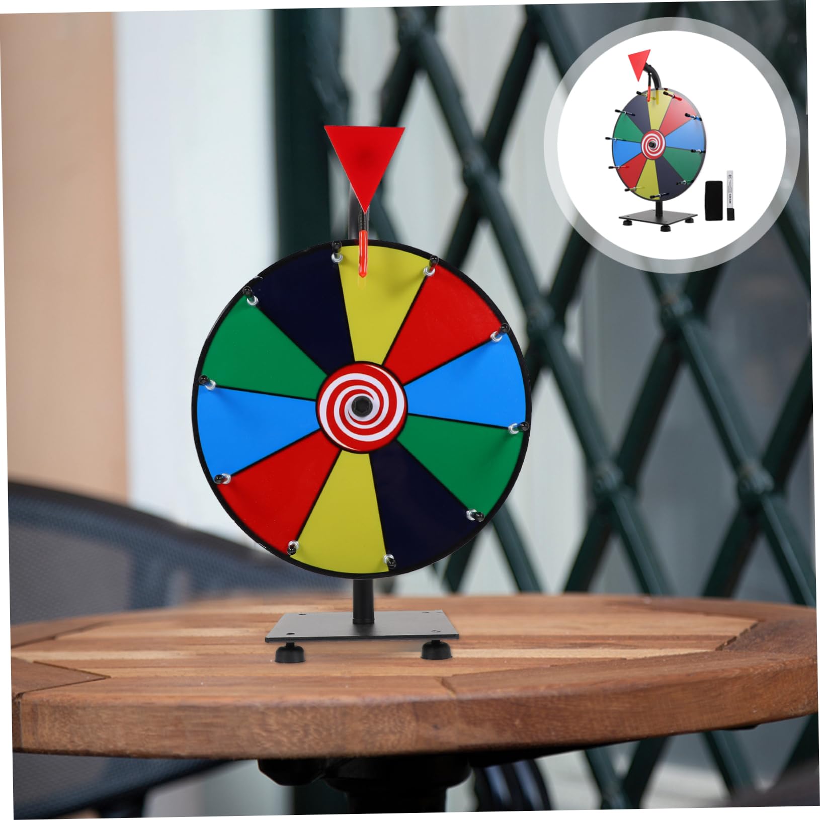CIYODO Funny Prize Wheel Compact Design Easy Assembly Wheel of Fortune Generator