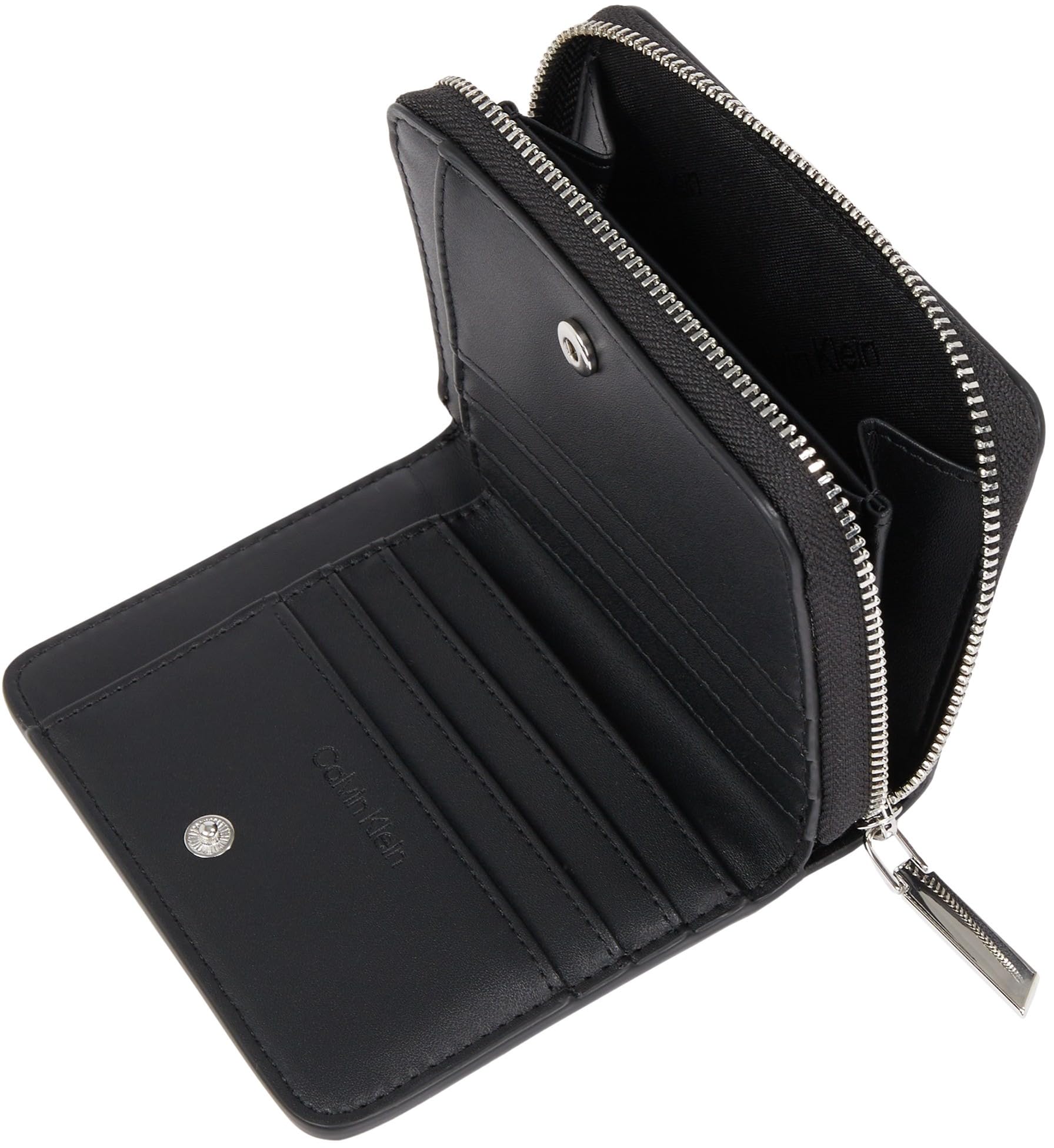 Calvin Klein Donna Portafoglio Medium Zip Around Wallet Piccolo, Nero (Ck Black), Taglia Unica