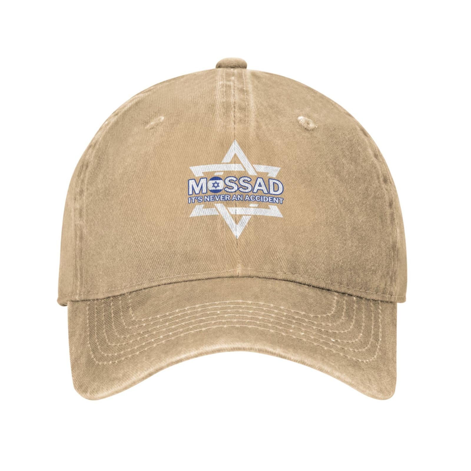 Melbrakin Unisex Natural Mossad It's Never An Accident Hat Baseball Cap Trucker Hats