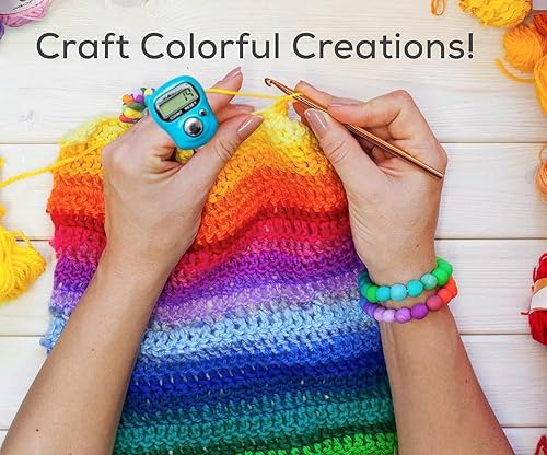 Miniatura 4 de 120 marcadores de punto de ganchillo con bloqueo para ganchillo, clip de tejer, marcadores de hilo, agujas de tapiz y 300 piezas de ojos de seguridad