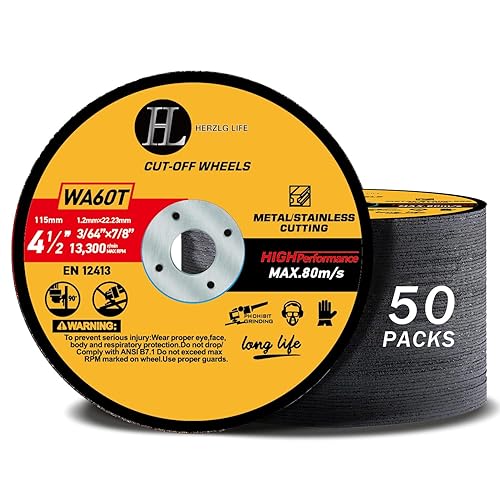 Ruedas de corte de 4 12 pulgadas, rueda de corte para metal y acero inoxidable, disco de corte rápido profesional ultrafino para amoladora angular