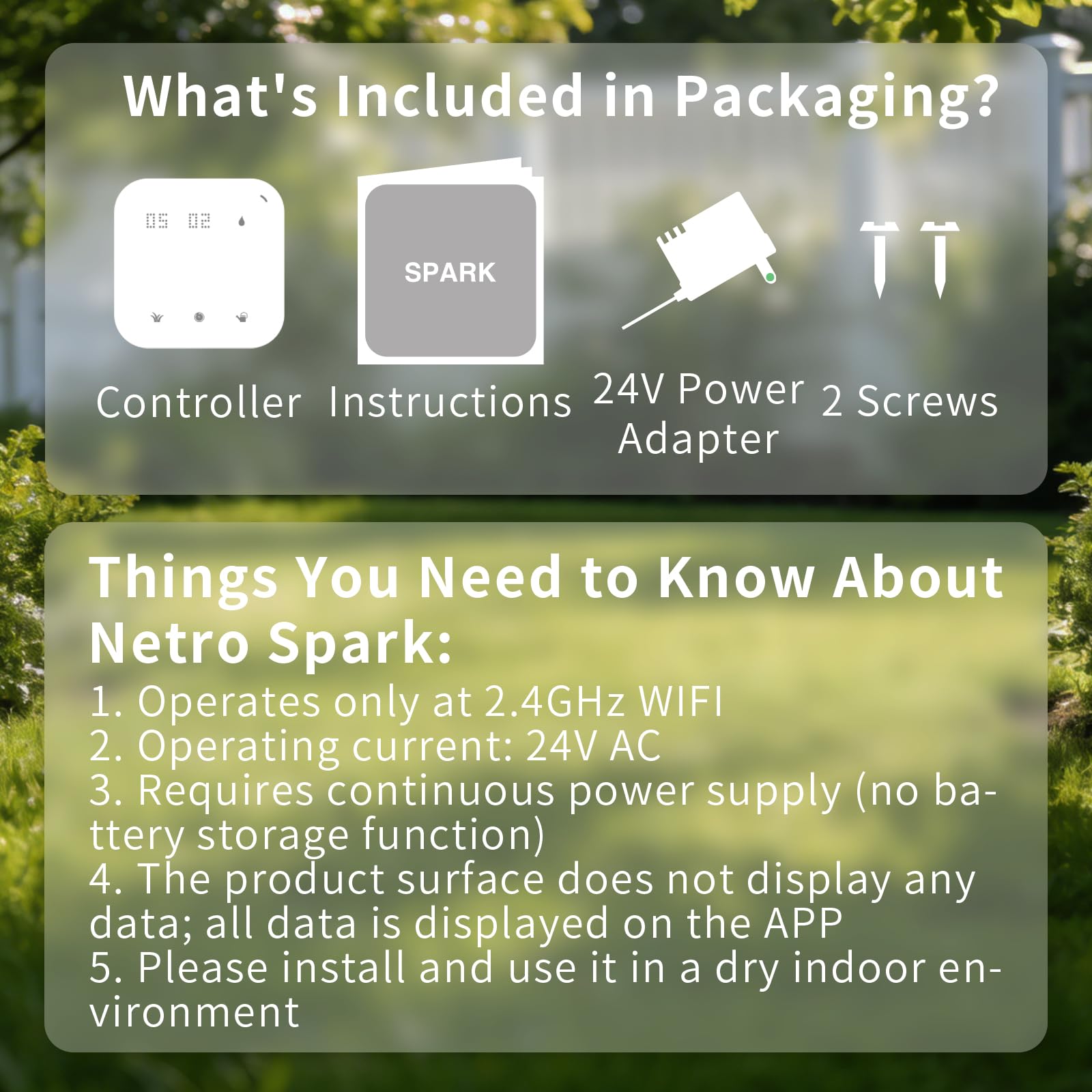 Controlador de riego inteligente Netro Spark con wifi, previsión meteorológica, acceso remoto (16 zonas)