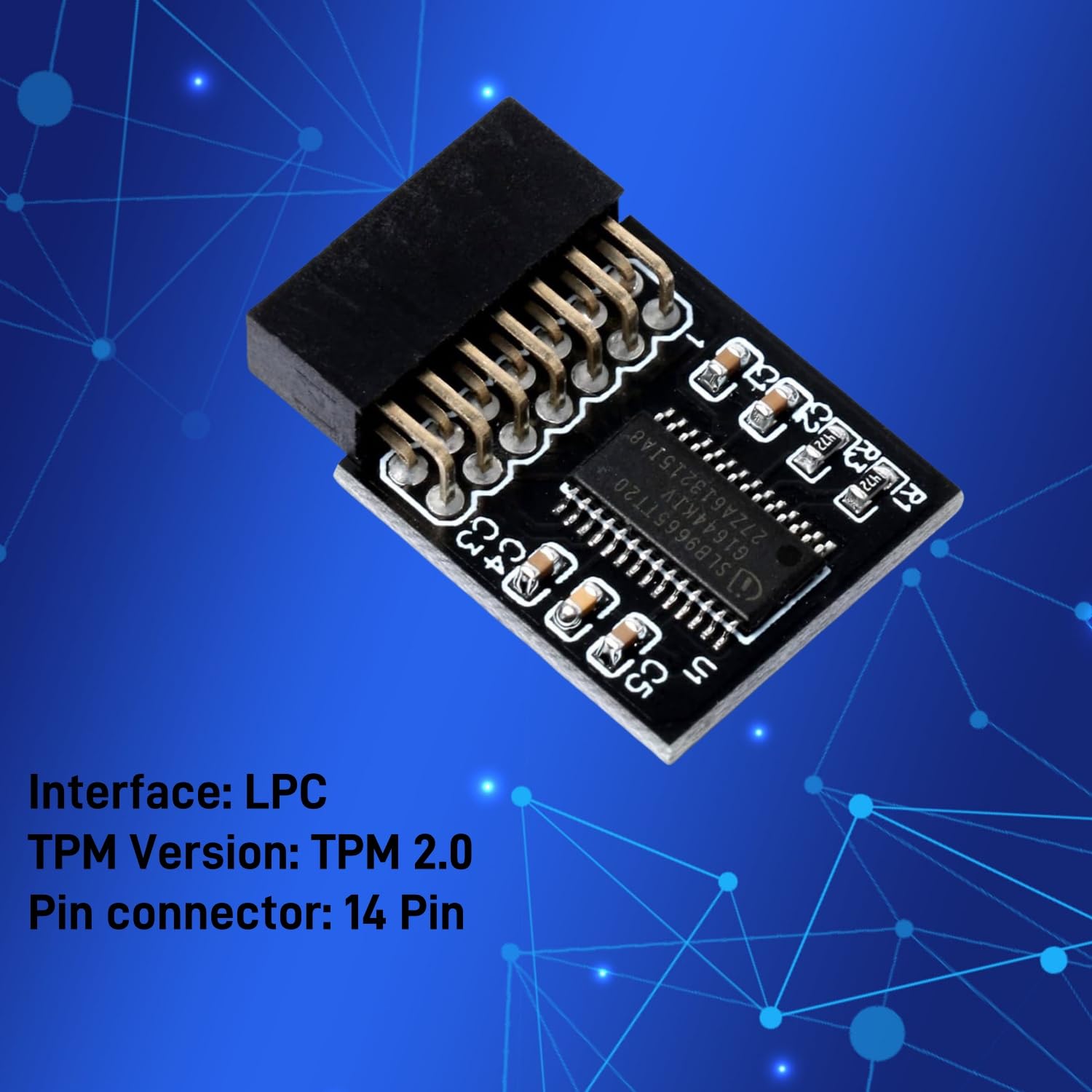 Modulo MSI TPM 2.0 Con Crittografia Avanzata Scheda Di Interfaccia LPC A 14 Pin Win11 PC Verde - Foto 4