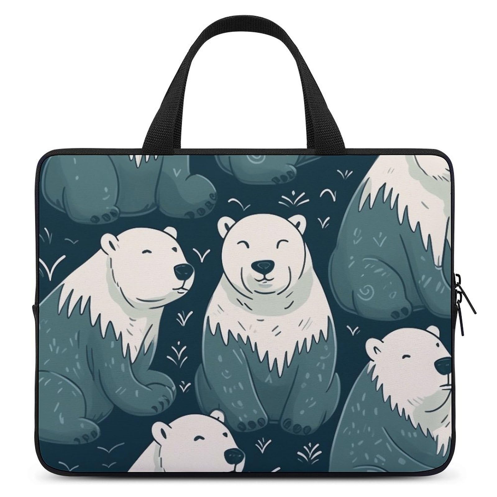 Sac ordinateur portable étanche tablette housse ours blanc