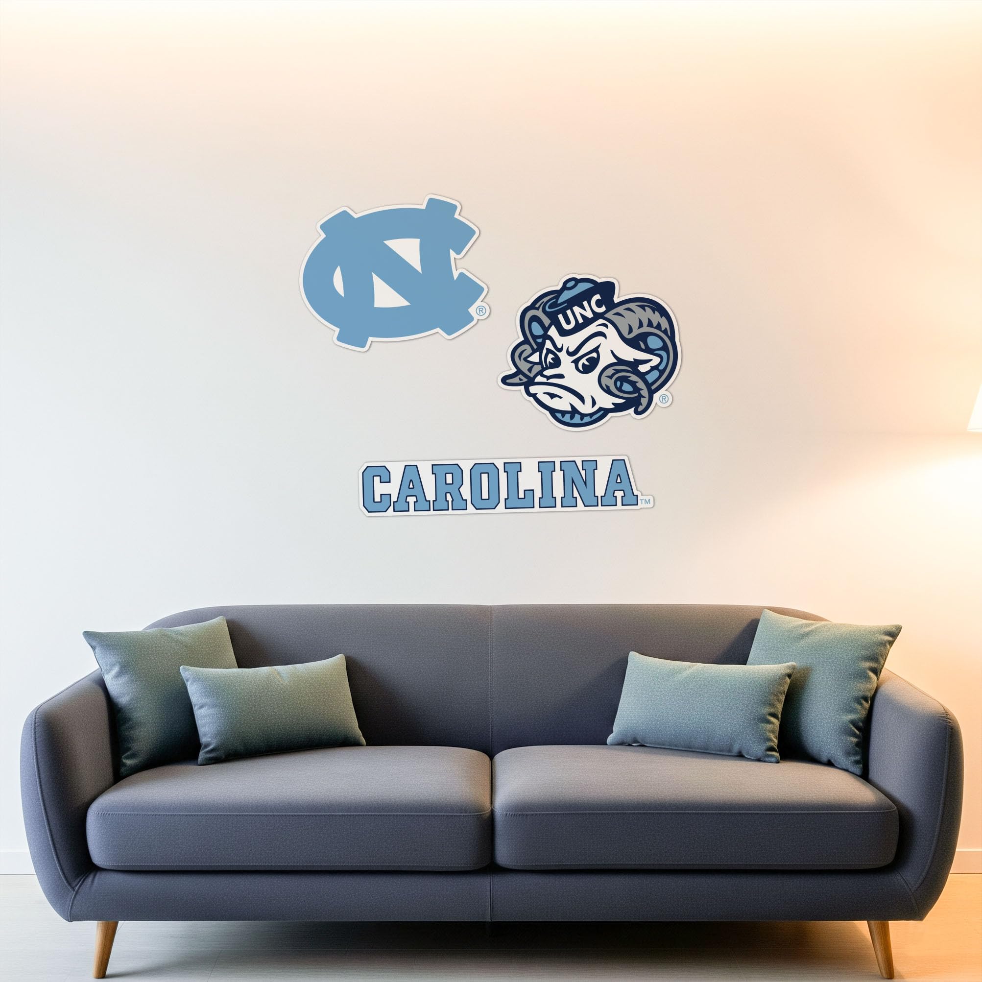 Sticker vinyle Université de Caroline du Nord Desert Cactus cadeau idéal fan UNC Tar Heels