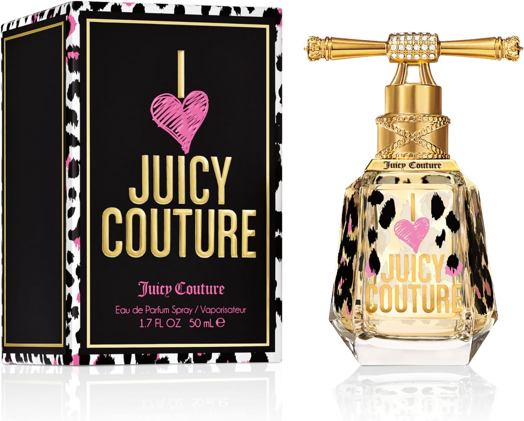 I Love Juicy Couture Eau De Parfum, Women's Perfume with Notes of Candy Apple, Tiger Lily & Patchouli - Fruity & Floral Perfume for Women, EDP Spray