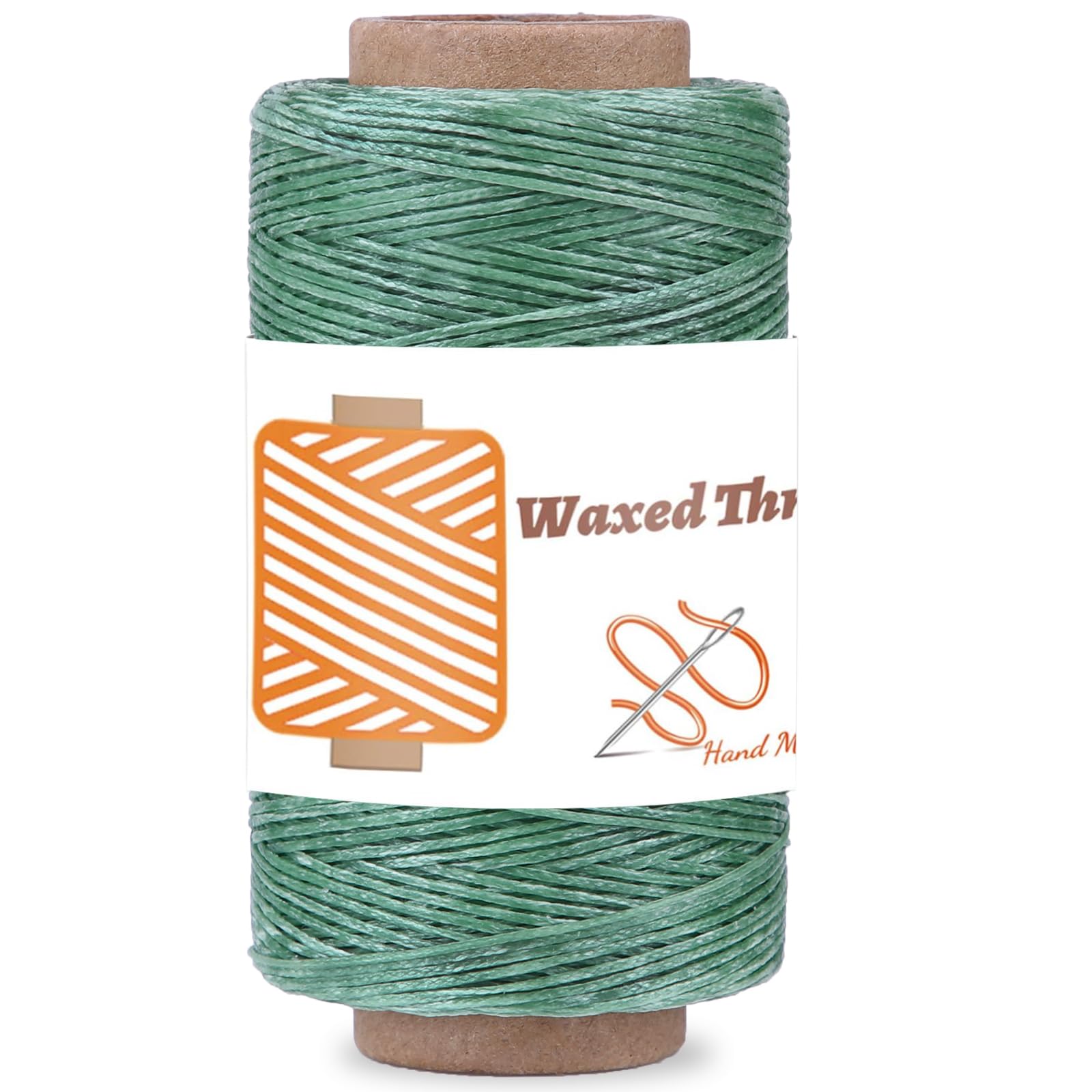Qmnnma Waxed Thread - 284 Yards, Coated for Leather Craft, Book Binding, DIY Bags, Wallets, Shoe Repair, Jewelry Making