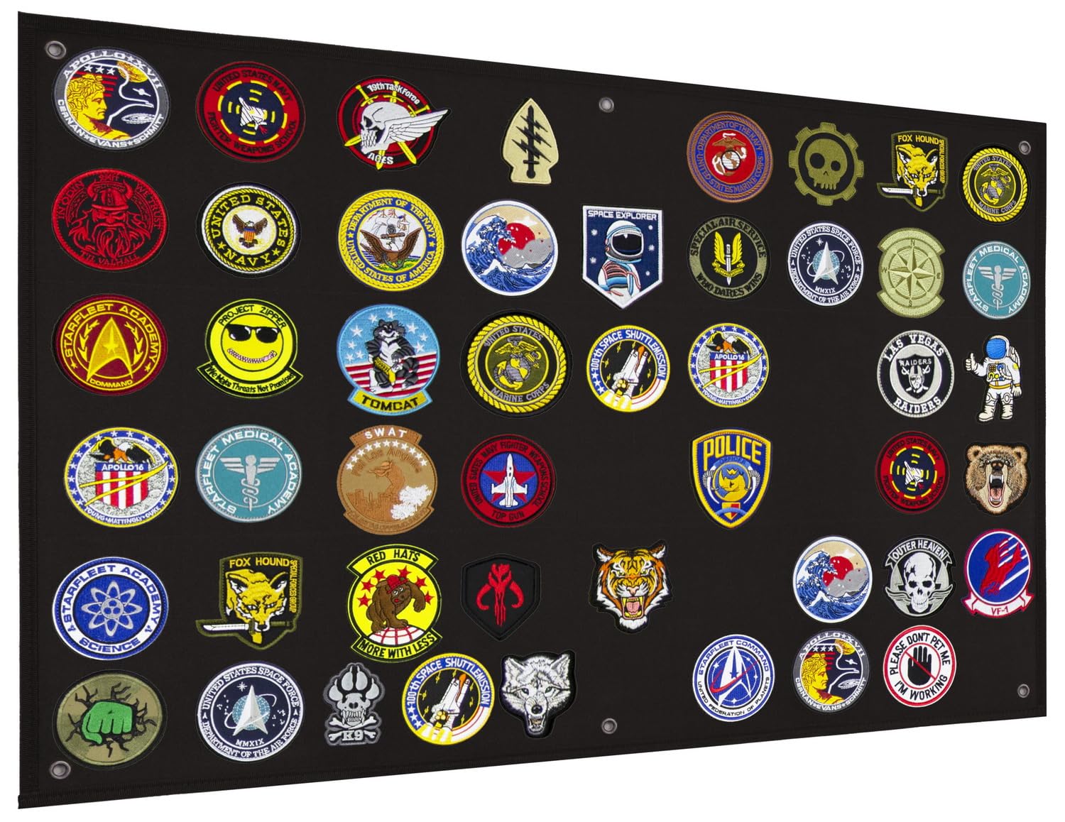 Panel de soporte de parche táctico para emblemas de moral del ejército militar, 24 x 36 pulgadas, no incluye parches