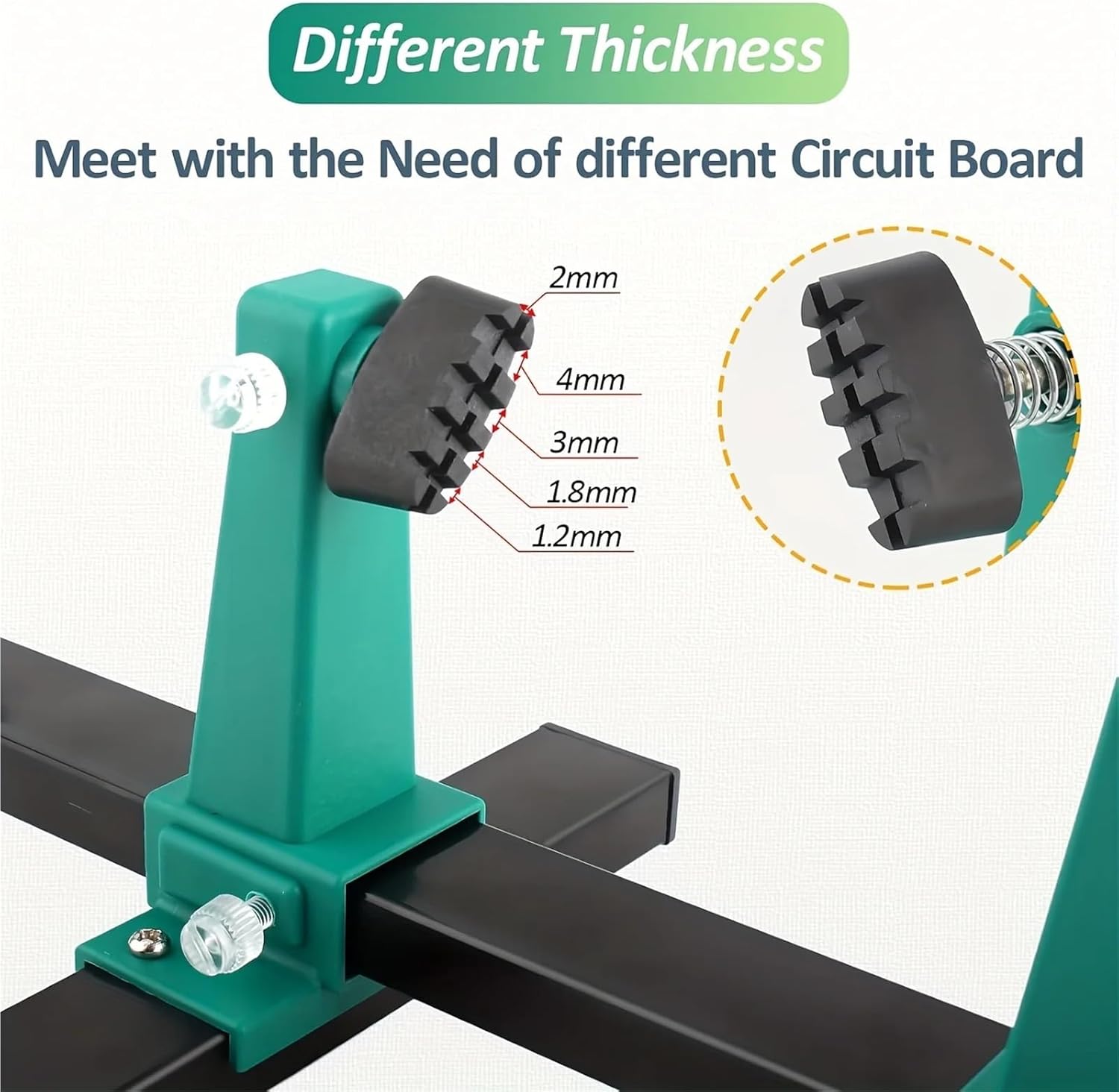 Adjustable PCB Holder Soldering Clamp, 360° Rotation, Helping Hand Tool W/Base Plate & Iron Pen 1Pcs