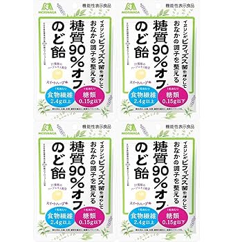 Amazon.co.jp: 森永乳業 森永製菓 糖質90％オフのど飴 58g×4袋