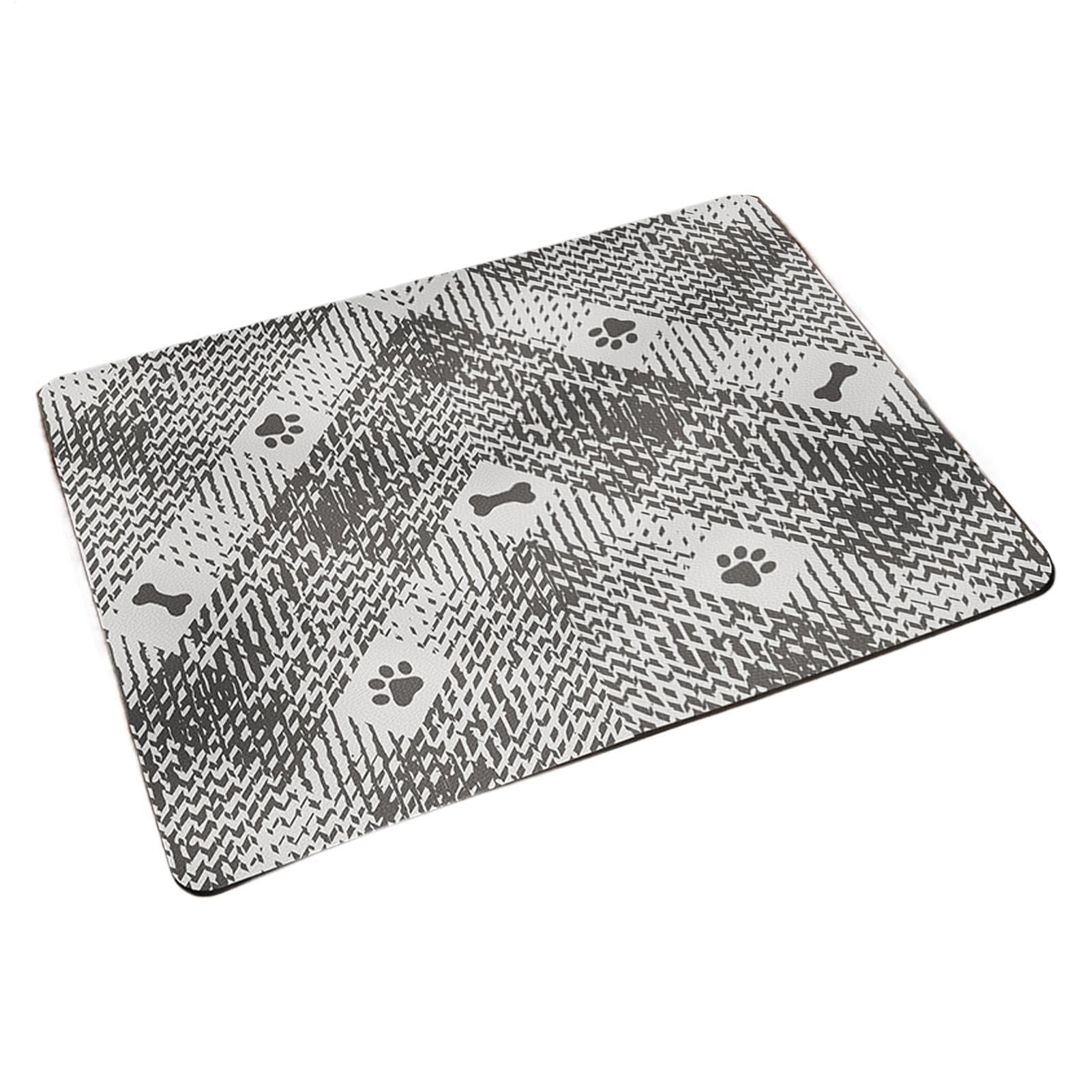 Tapis de gamelle antidérapant empêchant l'eau et les croquettes de salir le sol