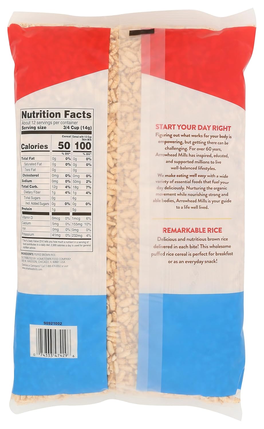Arrowhead Mills Puffed Brown Rice Cereal ( 12x6 OZ)