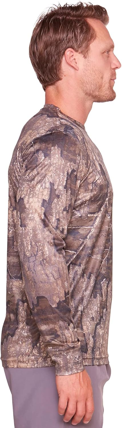 Realtree Men's Essential Camo Lightweight Performance Long Sleeve Shirt - Image 3