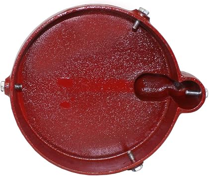 Merrill MFG VCMI6 6-1/4 Cast Iron Well Cap - Protective Cover, 3/4 Conduit, Fits 5-5/8-6-1/4 OD Casing
