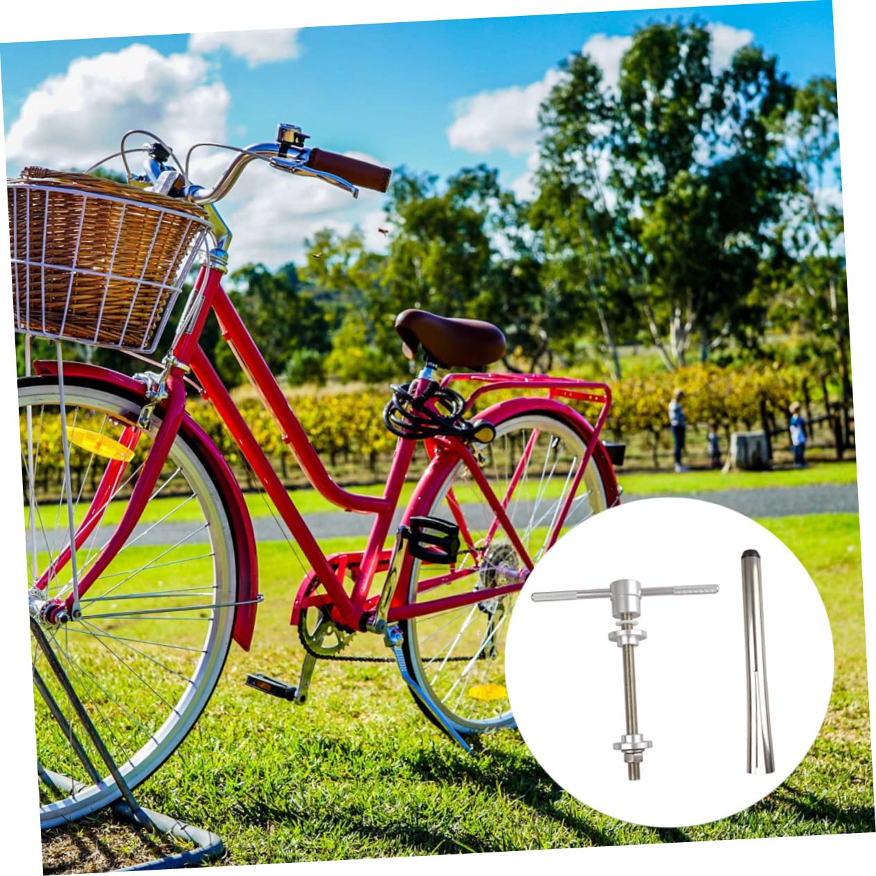 Sosoport Herramienta de Pedalier y Dirección para Bicicleta, Aleación de Aluminio y Acero Inoxidable, Diseño Integrado para Reparación y Mantenimiento
