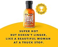 Vista 5 de Blonde Beard's Salsa de búfalo - Holy Hell (extra caliente) - Gourmet, salsa galardonada con pimientos de capó escocés - Hecho con mantequilla real