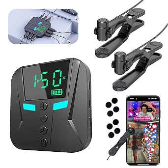 Auto Clicker with 2 Heads 50 Clicks/Sec, Adjustable for iOS & Android