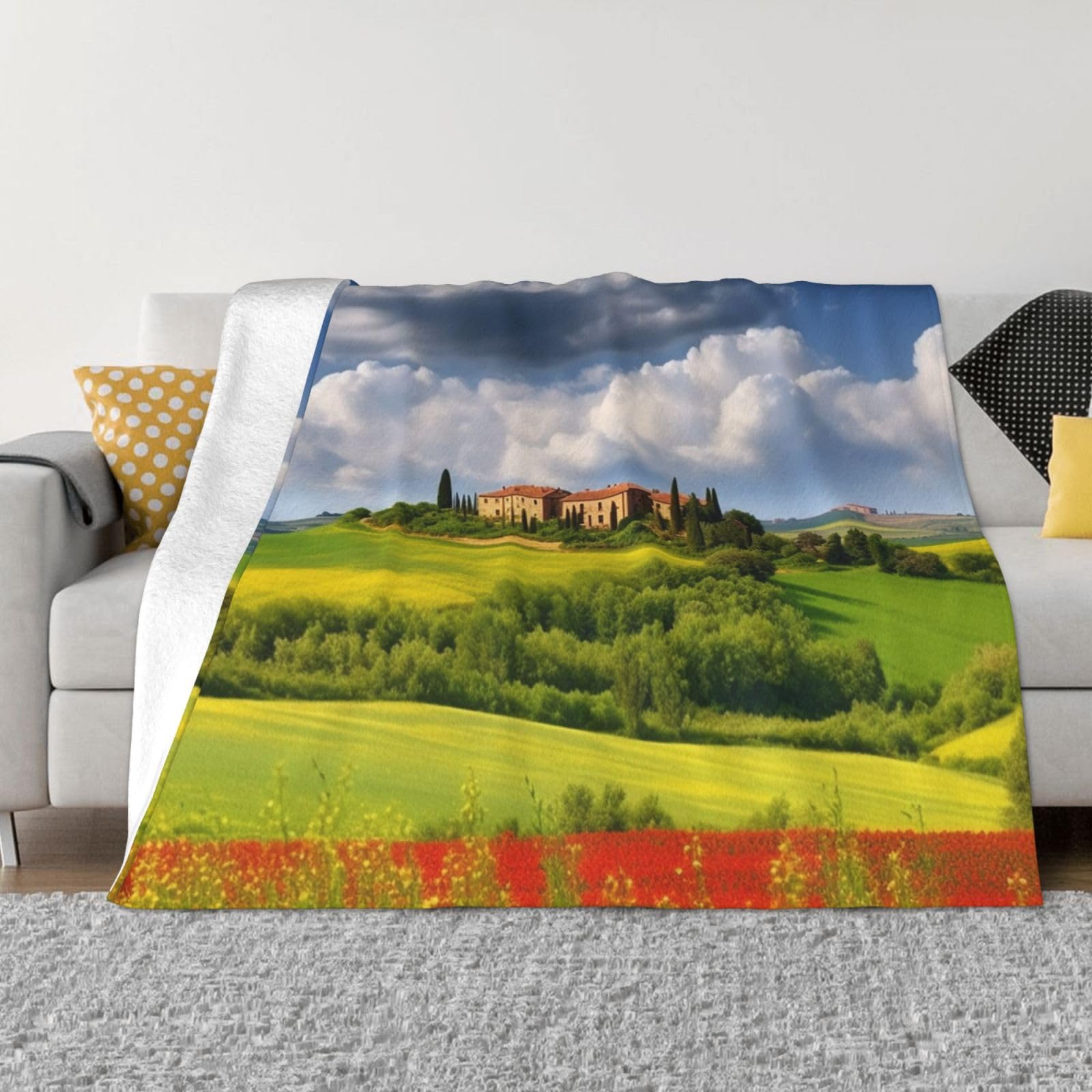Couverture printanière Toscane : la solution légèreté pour le salon