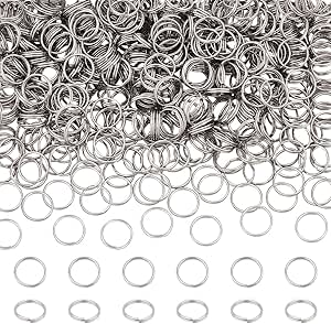 Amazon.com: UNICRAFTALE 500Pcs 10mm Stainless Steel Split Jump Rings ...