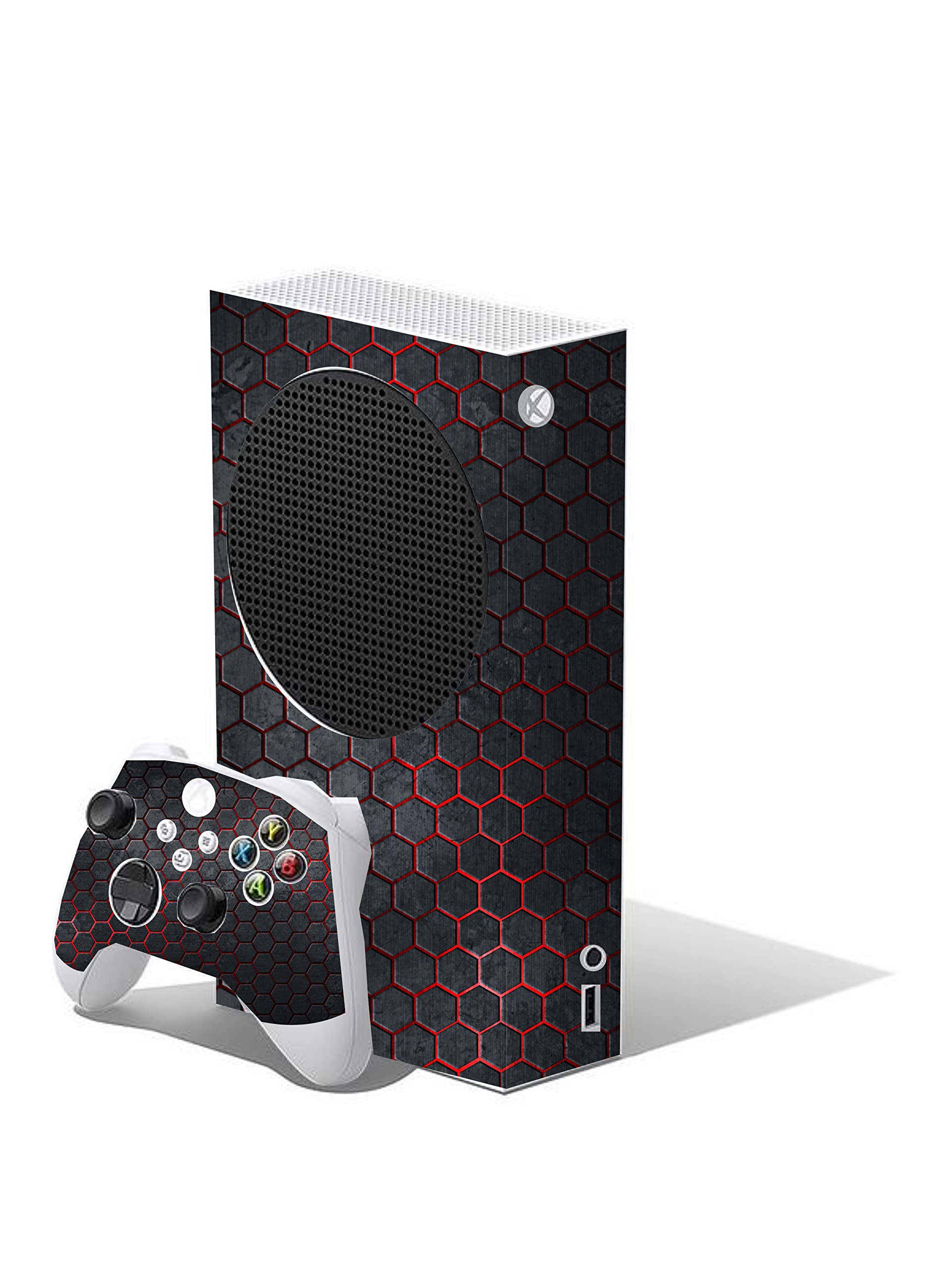 Football Custom Vinyl Skins for Xbox Series S, Wrap Decal Cover Stickers for Xbox Series S Console Controller (Football) — view 8