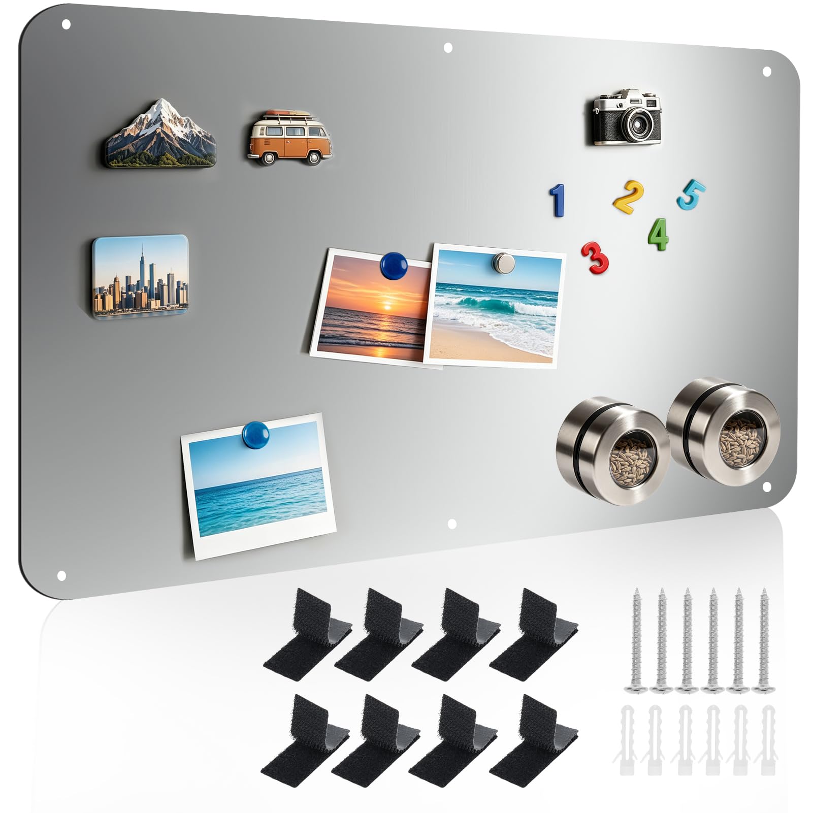 Magnetic Display Board for Wall,60x42cm Large Gallery for Hobby Collections