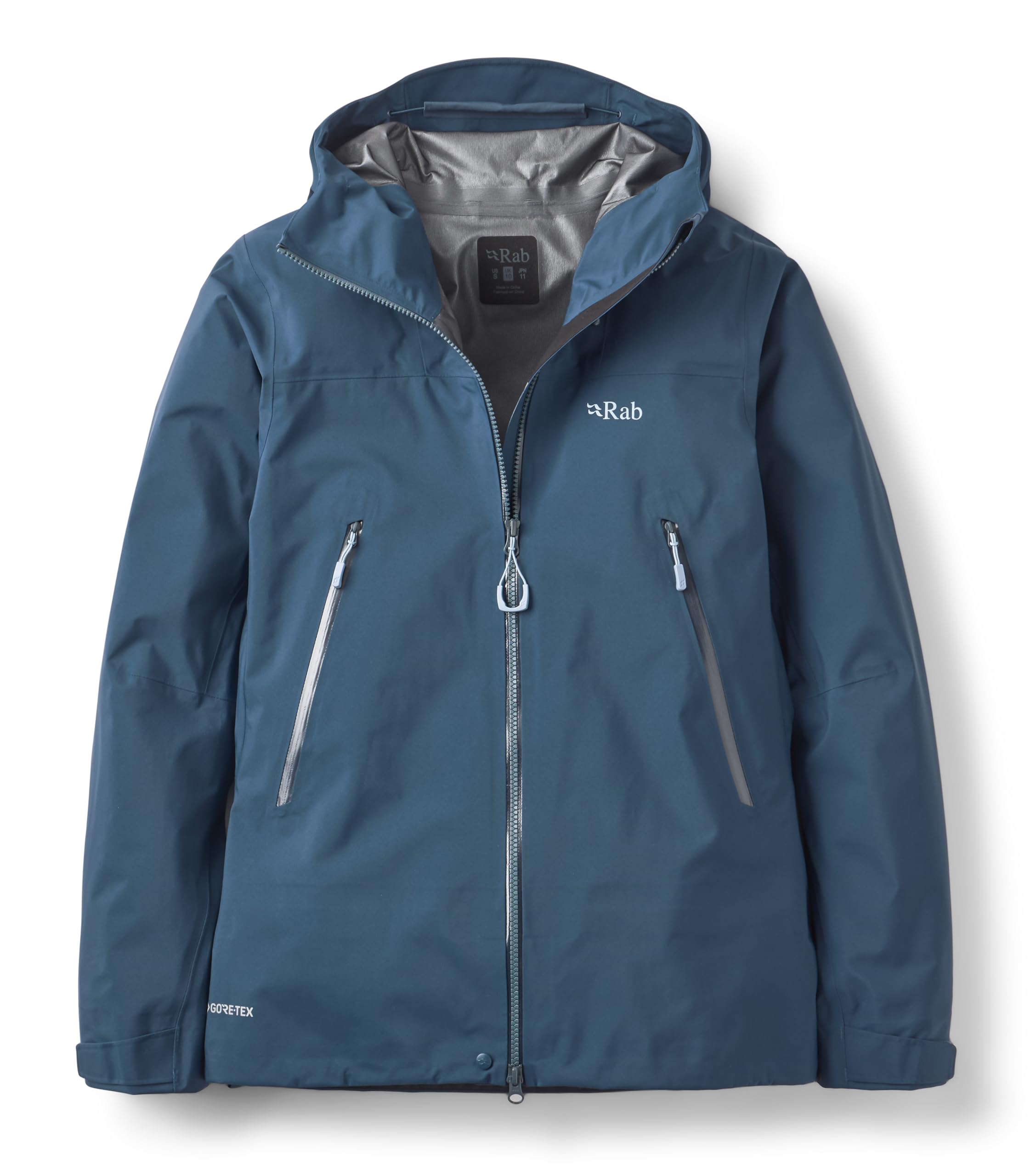 Rab Women's Tempest Blue Kangri Gtx Jacket - Waterproof Breathable Gore-Tex Coat For Trekking, Climbing, & Mountaineering - Small