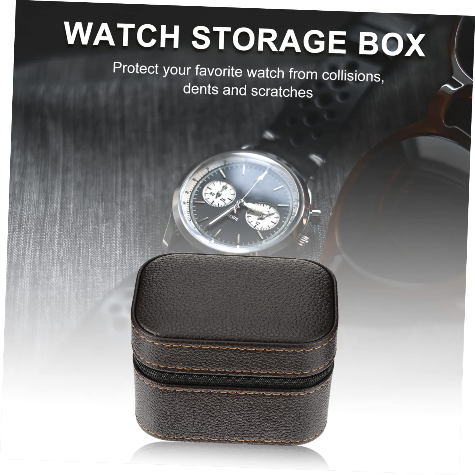 Uhrenbox Aus Leder Mit Reißverschluss Wasserdichtes Uhrengehäuse Organizer Für Uhrensammlung Tragbare Uhrentasche Für Reise Oder Schminktisch