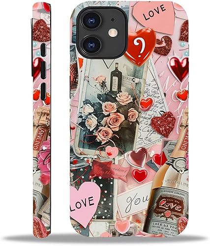 Miniatura 47 de Funda para iPhone 11 Pro Max, flores rojas coloridas 2 en 1, carcasa rígida + silicona, a prueba de golpes, protección contra caídas compatible con