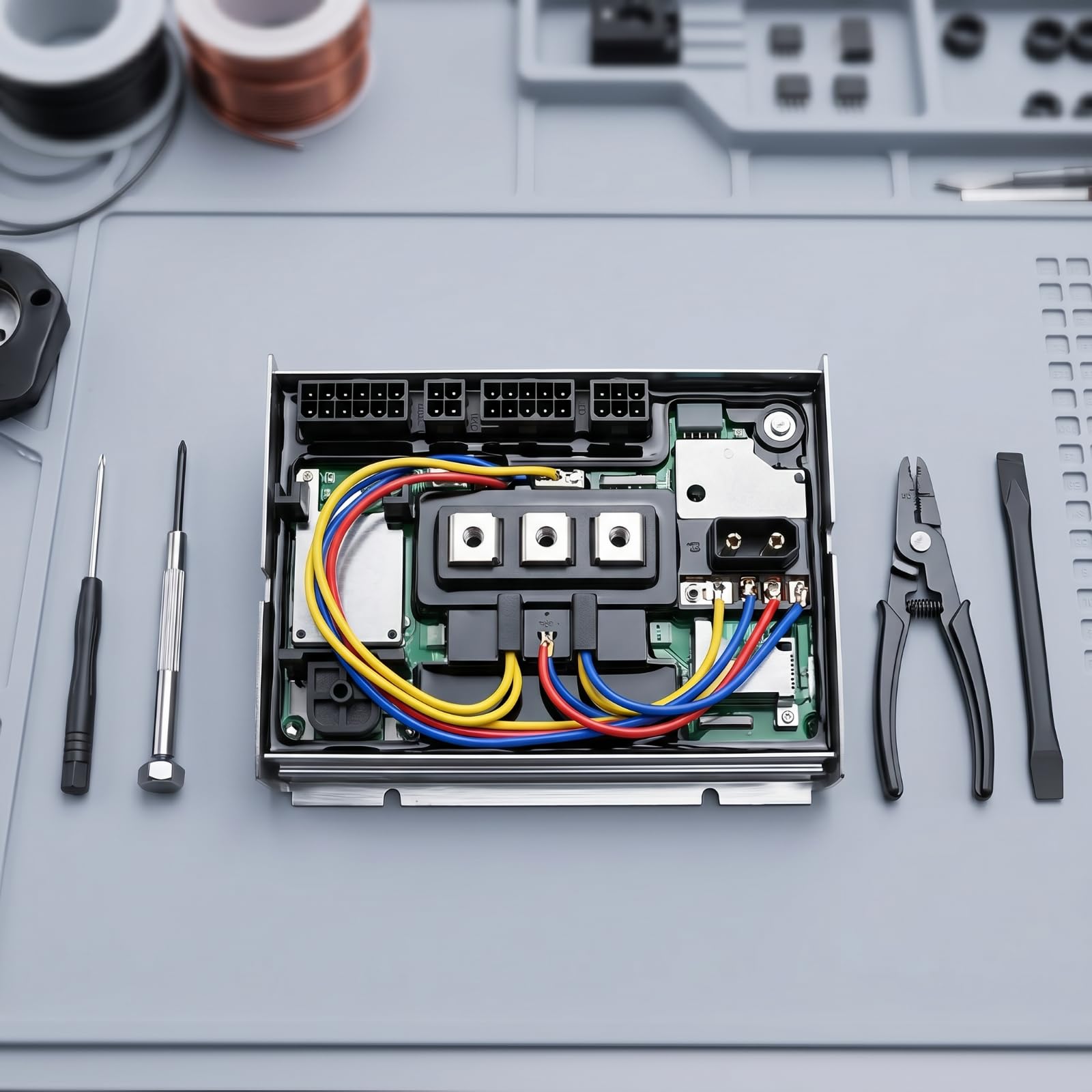 Controlador Patine Eléctrico Compacto Controlador Eléctrico Negro Módulo con Conectores Redondos para Técnicos