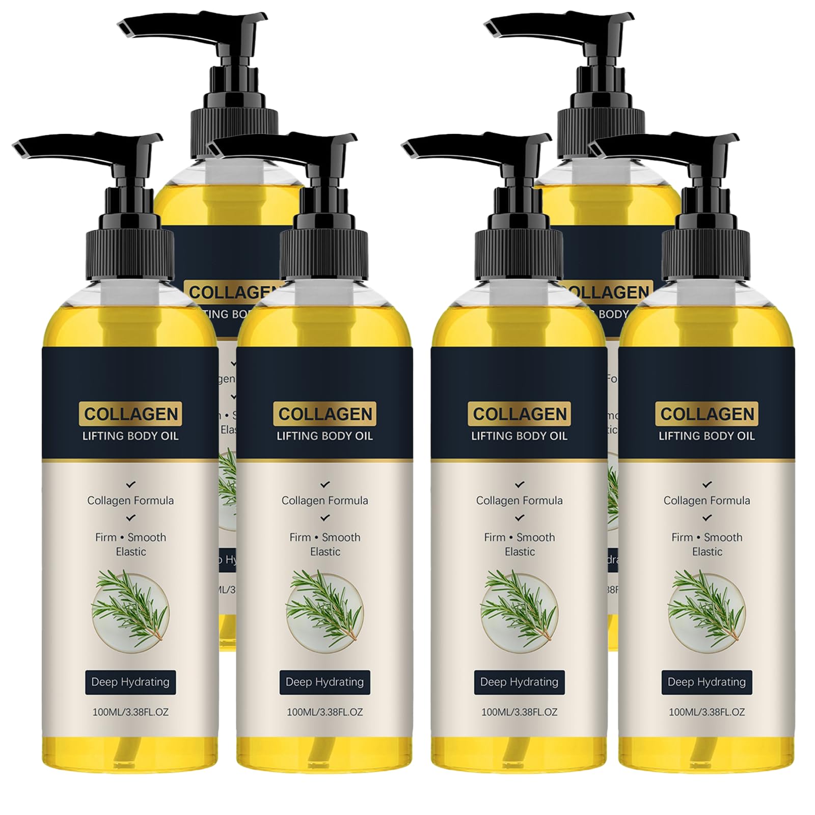 Olio per il corpo al collagene con texture setosa idratante, lozione per il corpo rassodante, olio idratante per la cura della pelle per donne, per la cura quotidiana del corpo e della pelle (6