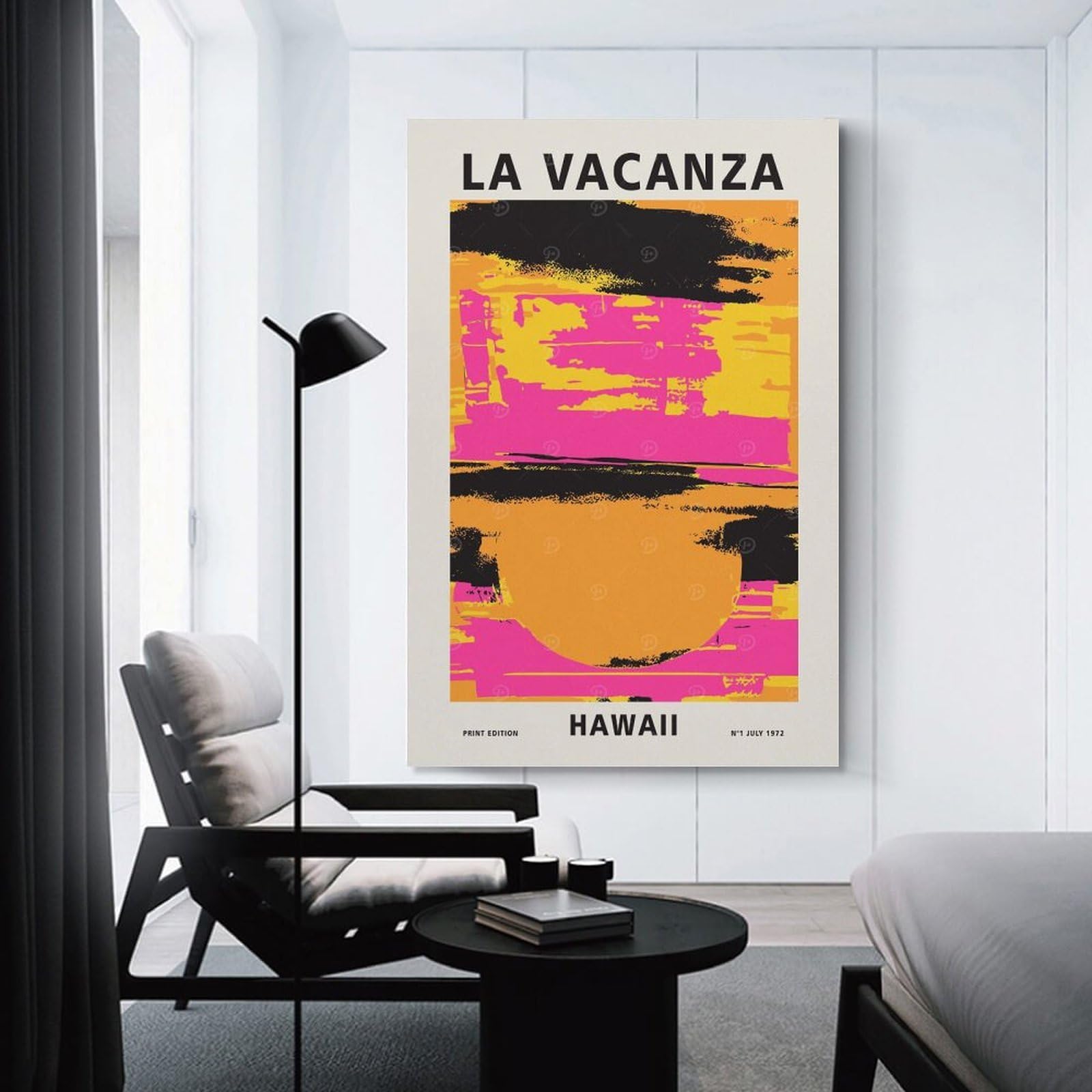 Junmoney Tropical Hawaii Sunset Home Decor Wall Art, 24x36inch(60x90cm), for Wall Displays, Bedrooms Or Room Updates, Ideal for Building A Coordinated Art Wall