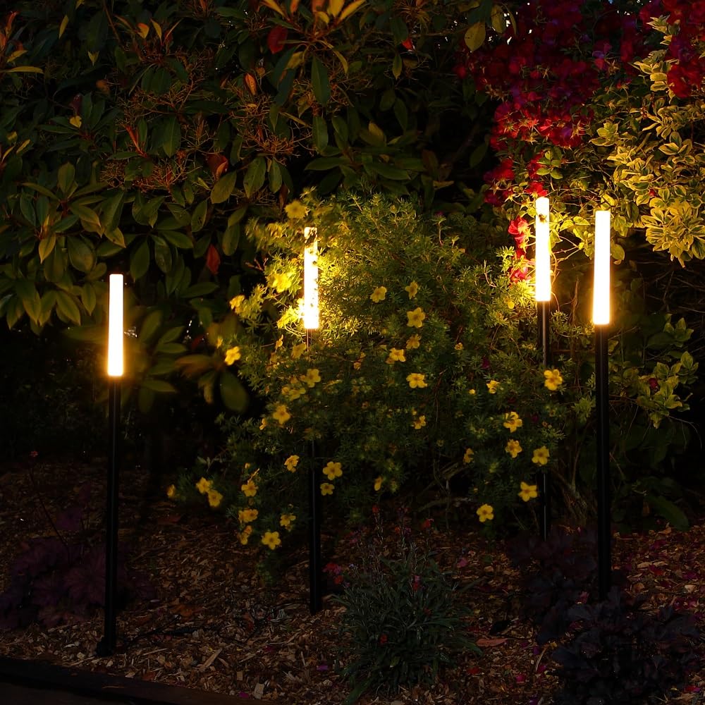 Noma Connectable Garden Tube Border Lights, 80 cm Each (Pack of 4), Warm White - Image 2