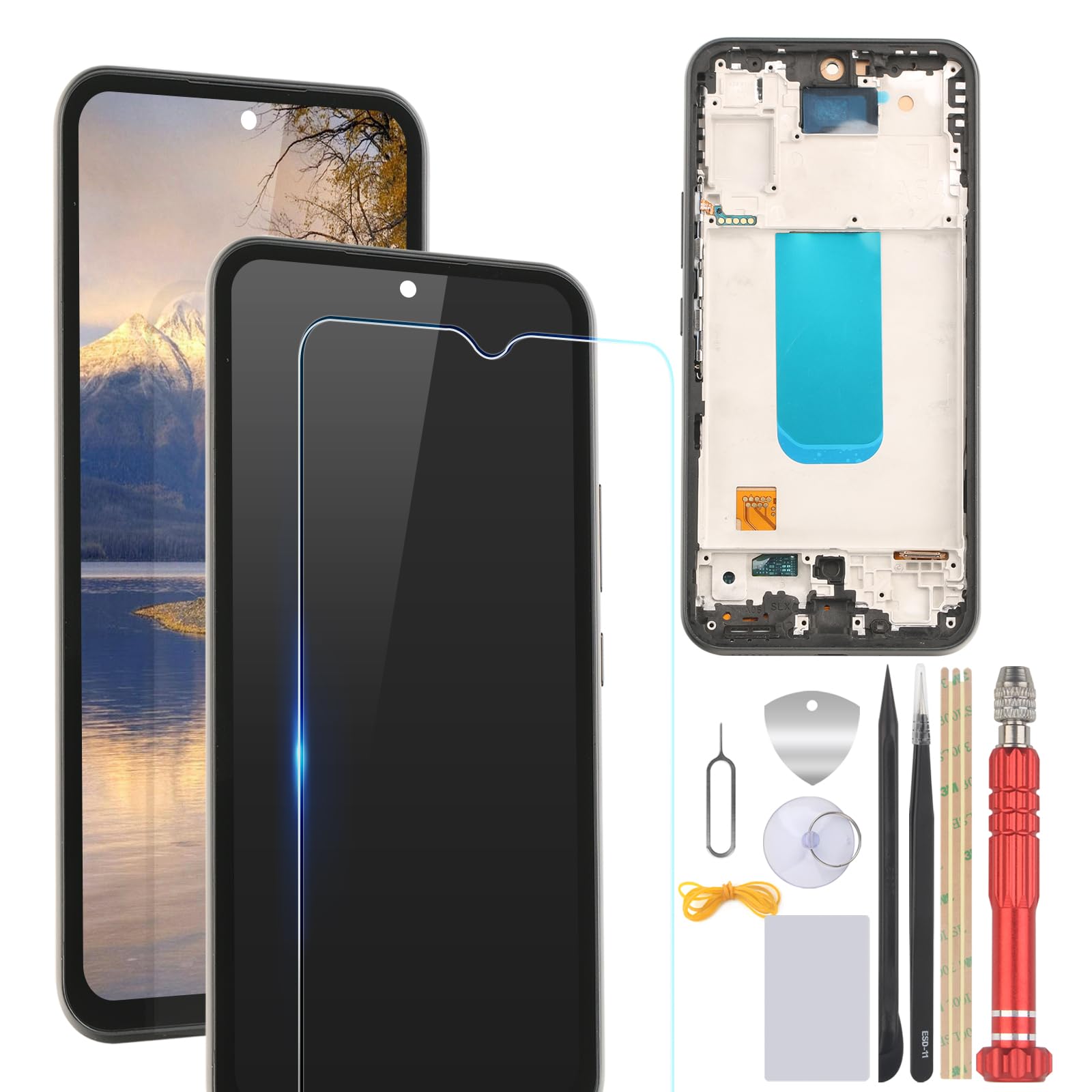 FKBAightccy Incell for Samsung Galaxy A54 5G Screen Replacement for Samsung Galaxy A54 5G SM-A546U LCD Display Touch Screen Assembly for A54 LCD Touch