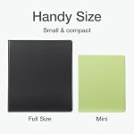 Oxford Mini View Binders, 1" Round Rings, Small Binders for School or Office, Holds A5 Size Paper, 2 Clear Pockets, PVC-Free, Non-Stick, 5.5 x 8.5 inches, Holds 225 Sheets, Green, 2 Pack (1017046)