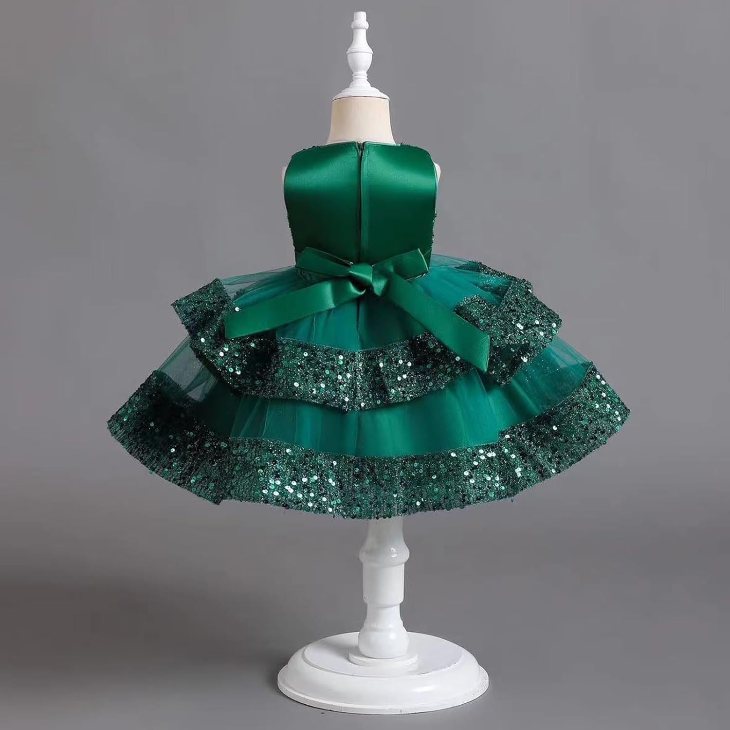 Miipat Baby Girl Pageant Dress Sequins Princess Dress Toddler Flower Wedding Birthday Party Gown Dresses 12 Months-4 Years - Image 7