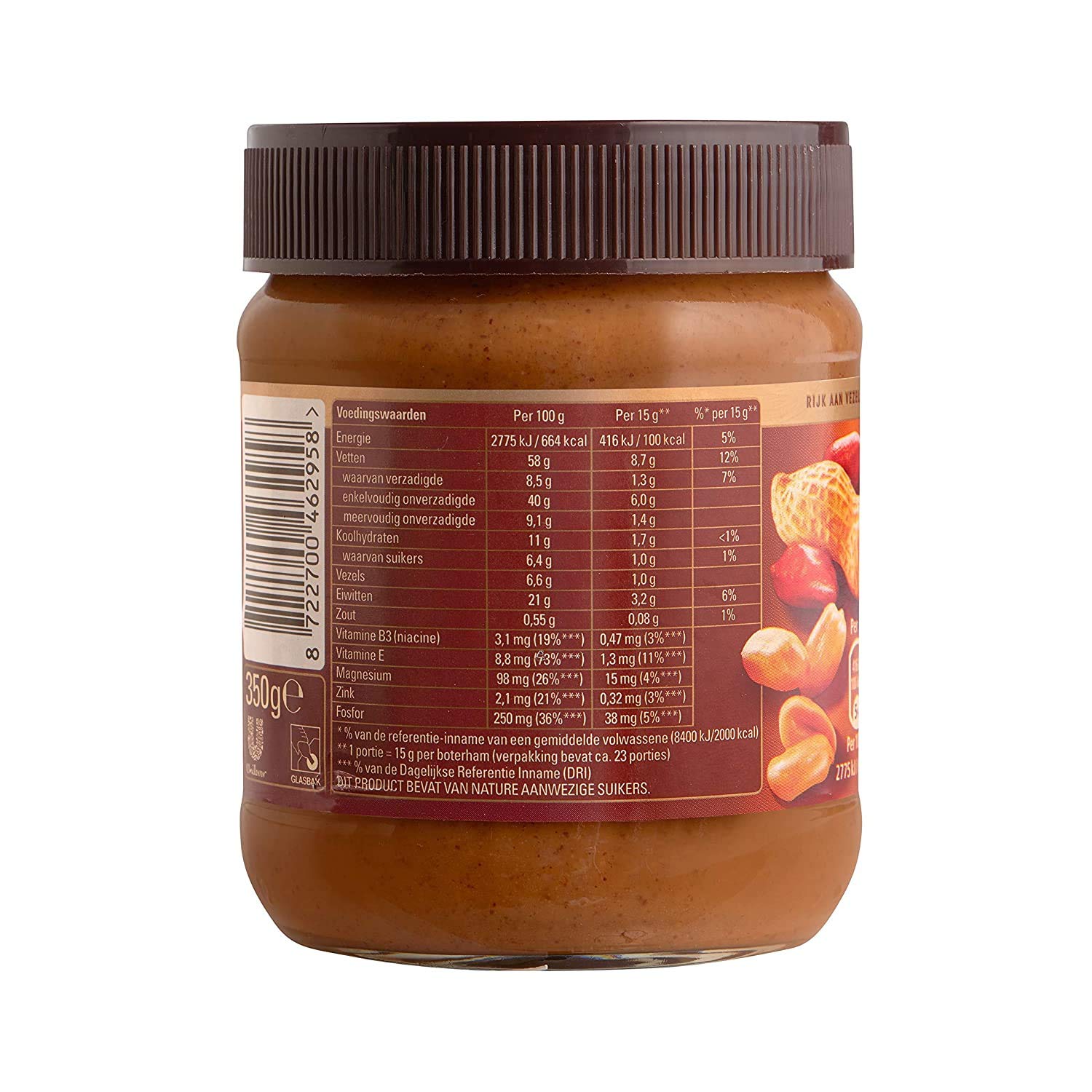 12 X Calvé kaas - masło orzechowe - 650 g
