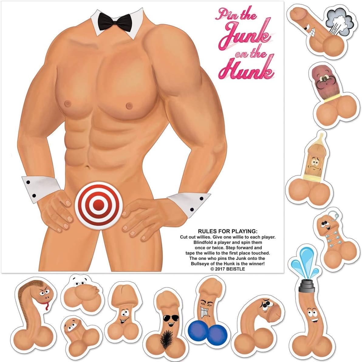 Beistle-Pin the Junk on the Hunk