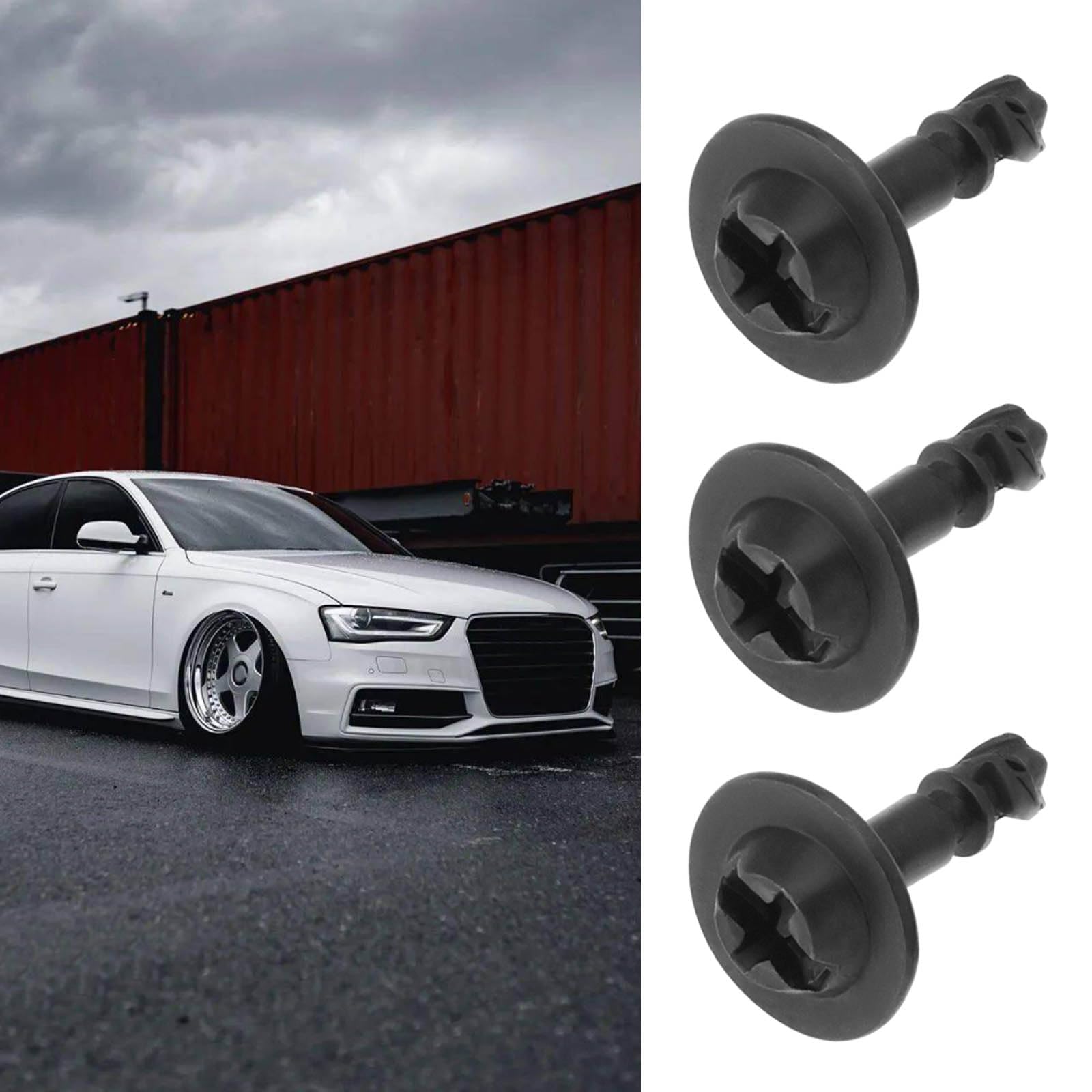 OTOTEC Klipsy mocujące pod osłoną silnika 26 szt. zestaw śrub kompatybilny z AUDI A4 B8 2008-2017 Q5 2008-2018 A5 2008-2012