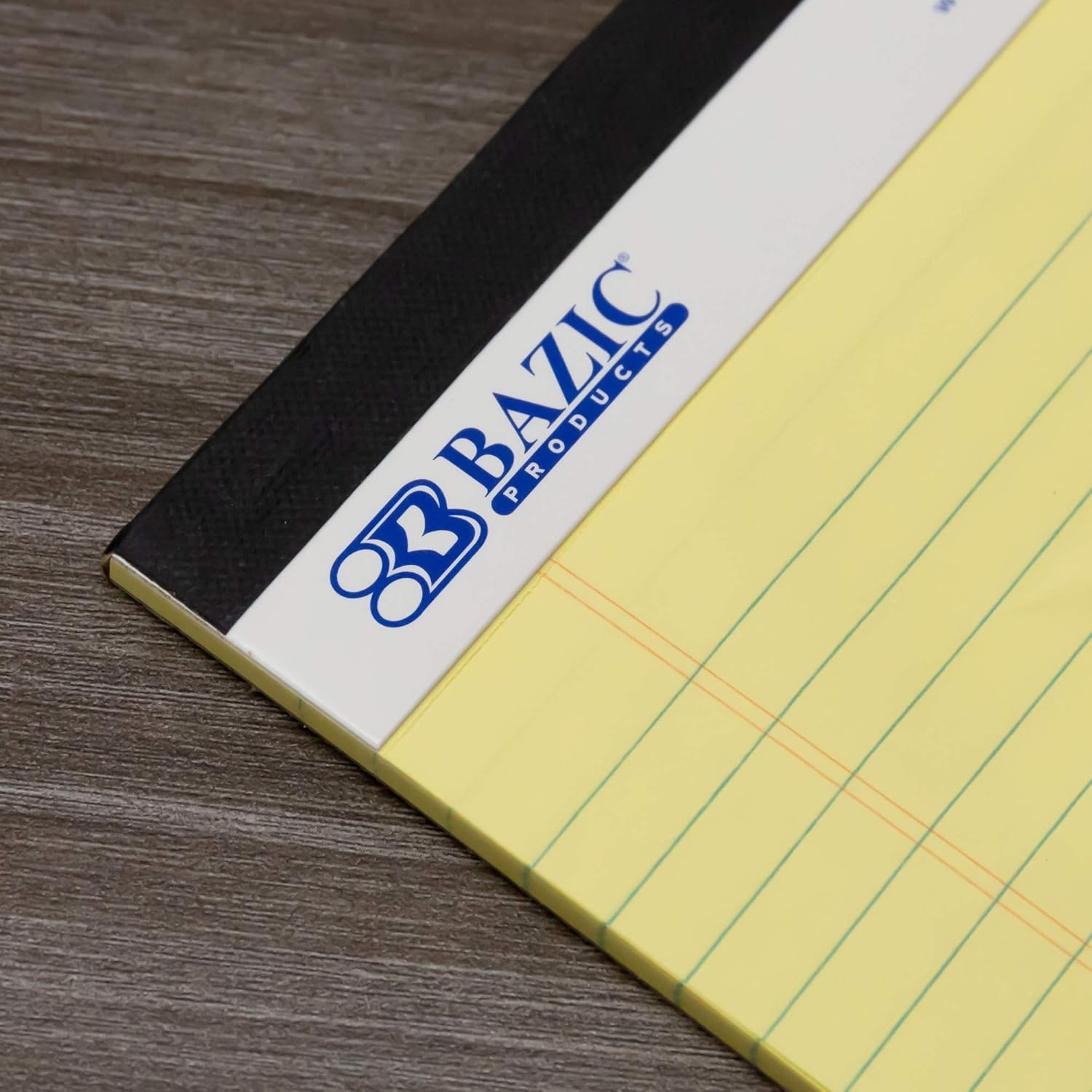 BAZIC Products Perforated Writing Pad, 50 Sheets 8.5"x11.75", Lined Ruled Memo Writing Pads Easy Tear Note Paper for Office School Student, 6-Pack