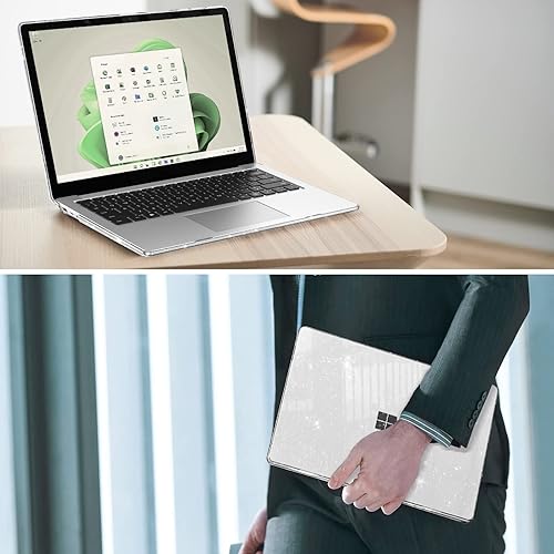Vista 21 de Fintie Funda para portátil Microsoft Surface de 13,5 pulgadas 5/4/3 con teclado de metal (modelo: 1951/1868) - Carcasa rígida protectora delgada a