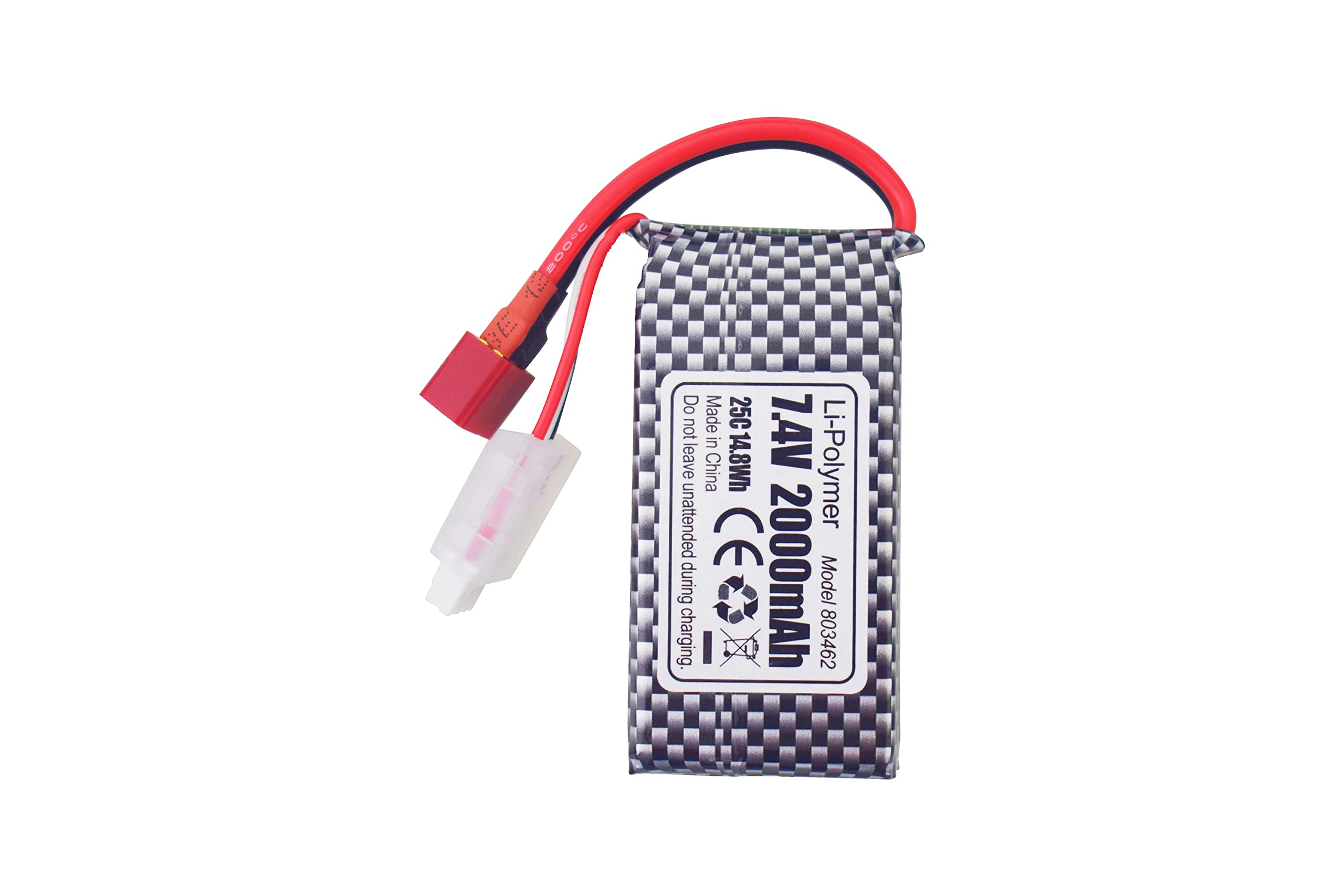 PUOO Accesorio 2PCS 7.4V 2000mAh T-Plug Batería De Litio Con Cargador 2-en-1 Para 9200 HB101 9200E 200E 9202E 9203E 9204E 9205E 9206E 2995 YC300 HM101 25-DJ02 911 25 S9 US 20