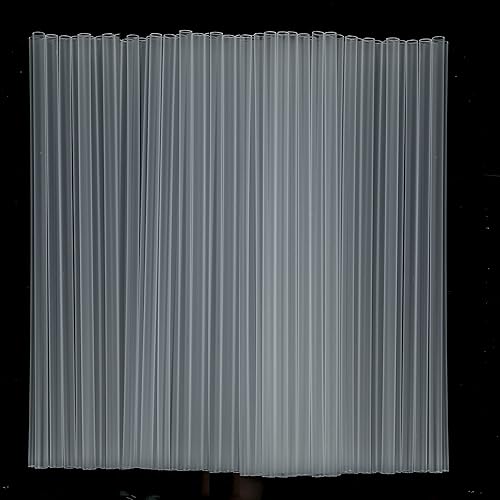 Pajitas transparentes, 100 pajitas de plástico desechables largas (0.23 pulgadas de diámetro y 10.2 pulgadas de largo), transparente