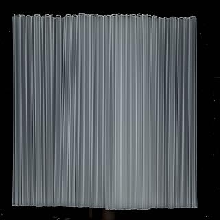Clear Straws,100 Pcs Long Disposable Plastic Drinking Straws. (0.23''diameter and 10.2"long)-Clear
