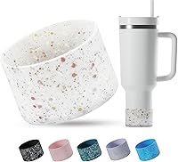 Vista 21 de REUZBL Funda de silicona para botellas Stanley de 20-40oz, termos Hydro Flask, termos Simple Modern, termo Iron Flask, termos similares, accesorio