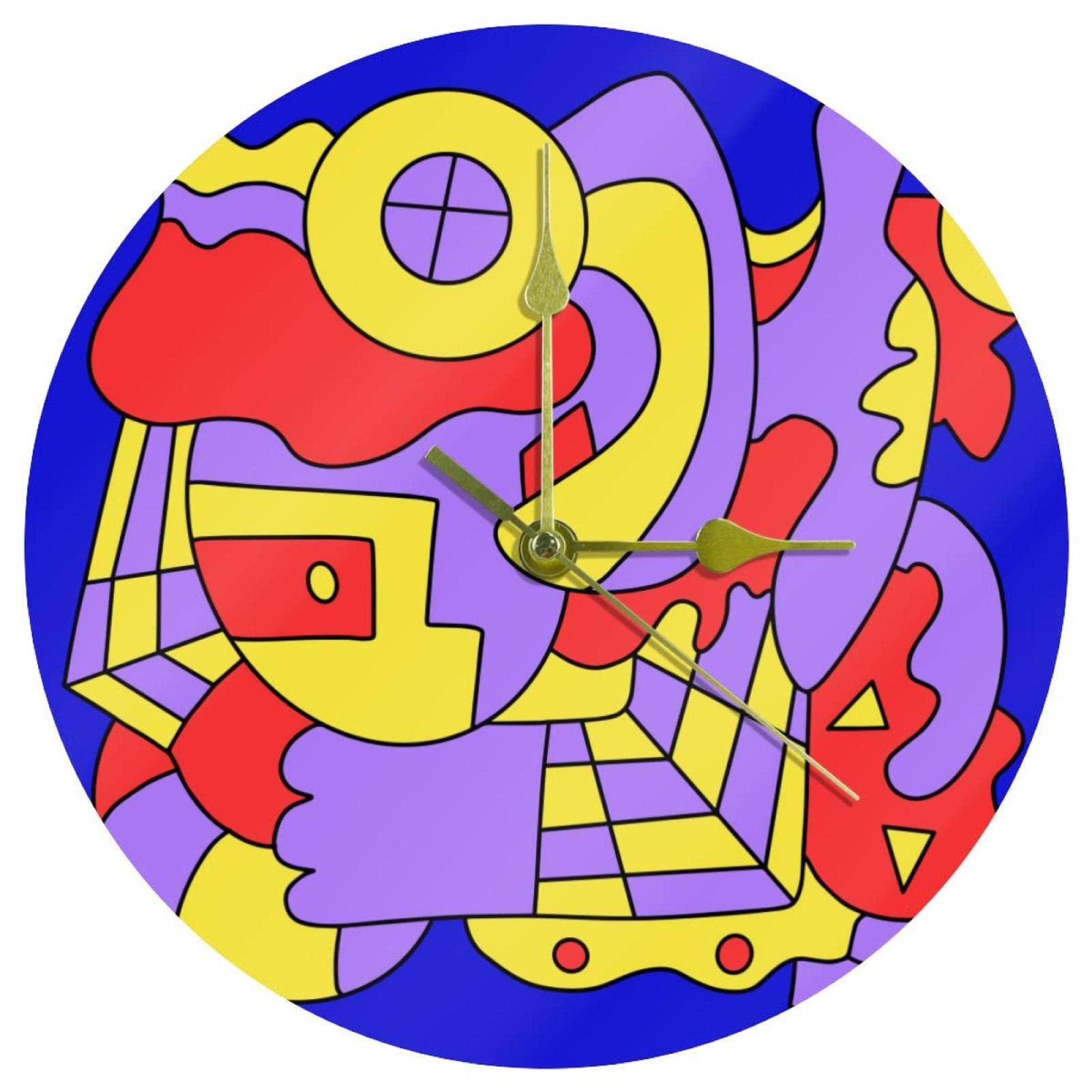 Horloge murale moderne silencieuse en acrylique 24 cm fini le bruit de tic-tac