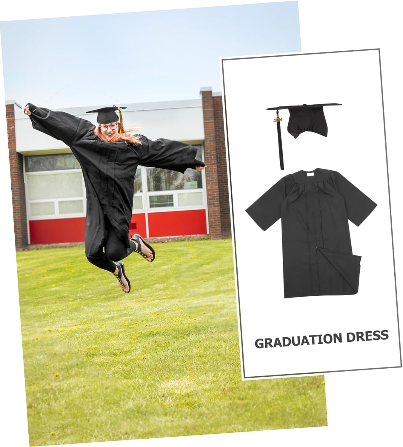 Graduation Gown Hat Cap and Gown Cap and Gown College Graduation Caps and Gowns Graduation Robe