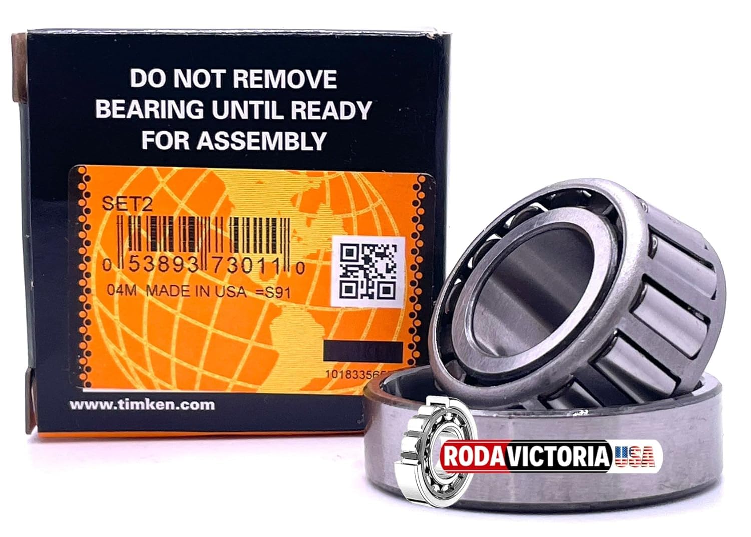 TIMKEN USA LM11949 LM11910 Tapered Roller Bearing Cup and Cone (Set of 4)