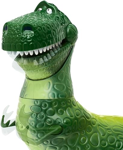 Miniatura 7 de Disney Store Figura de acción interactiva oficial de Rex de Toy Story, cuenta con sonidos y frases de las películas, interactúa con otras figuras