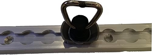 Miniatura 4 de Bonberland Montaje de un solo perno prisionero con anillo de acero inoxidable en forma de D para pista Lpista de aerolínea-10 paquetes